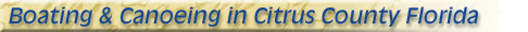 citrus cty boat canoe kayak
