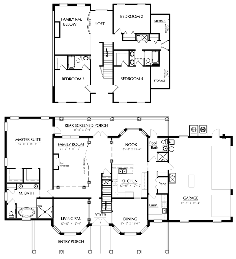 model home floor plan